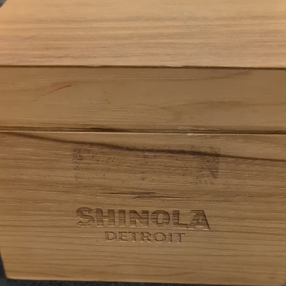 Shinola Natural Wood Storage Box - Picture 1 of 7